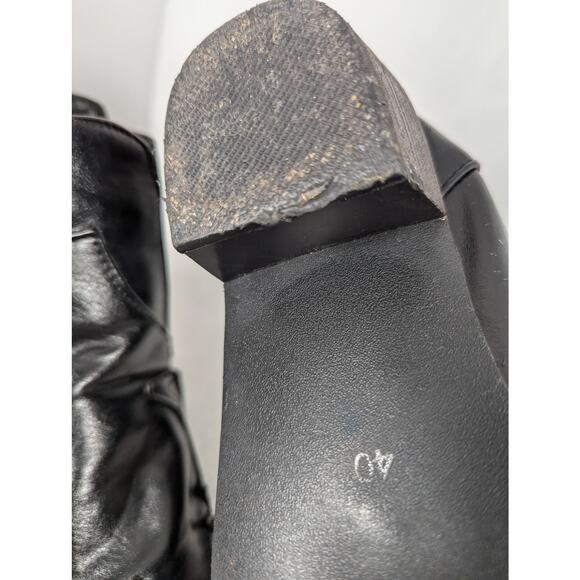 Vegan Unbranded cowgirl short boots Sz 9.5  new insoles wear left see photos - Picture 4 of 10